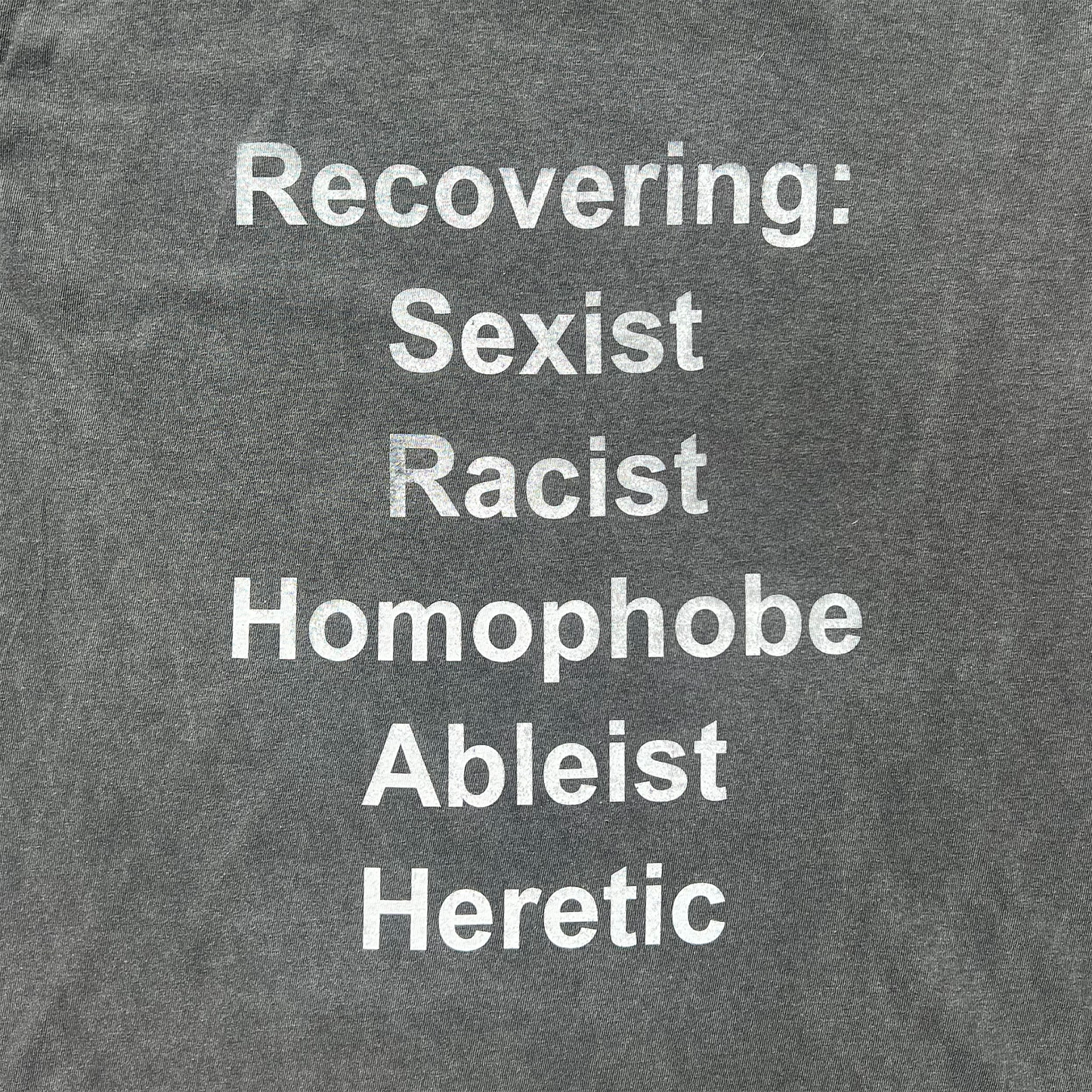 Recovering Racist Tee (L)