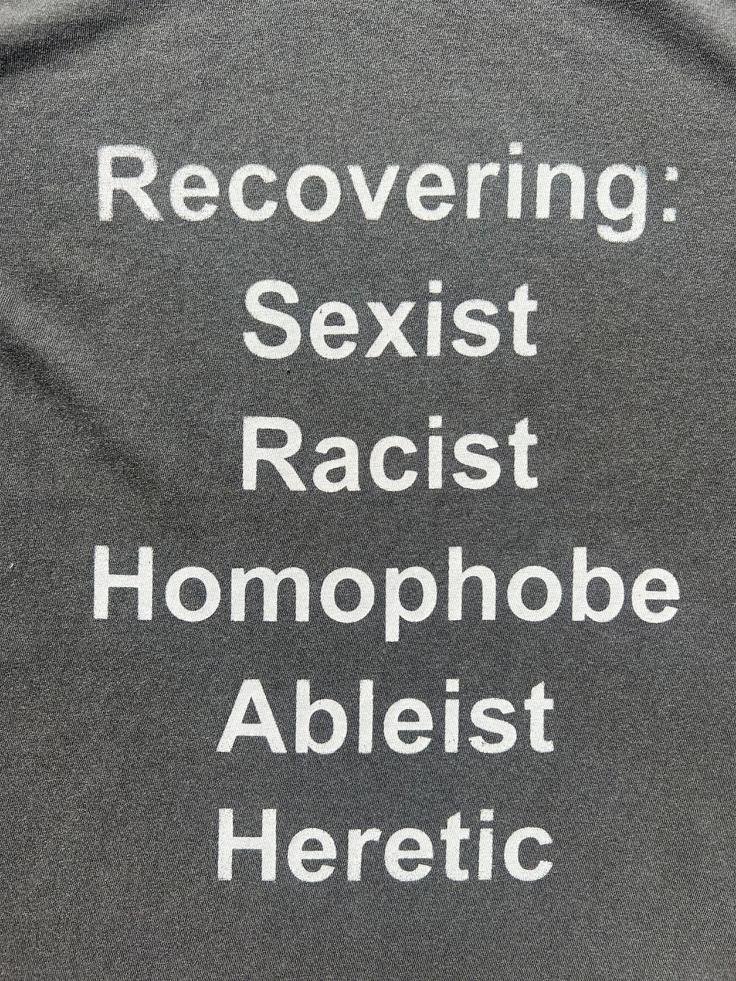 Recovering Racist Tee (M)