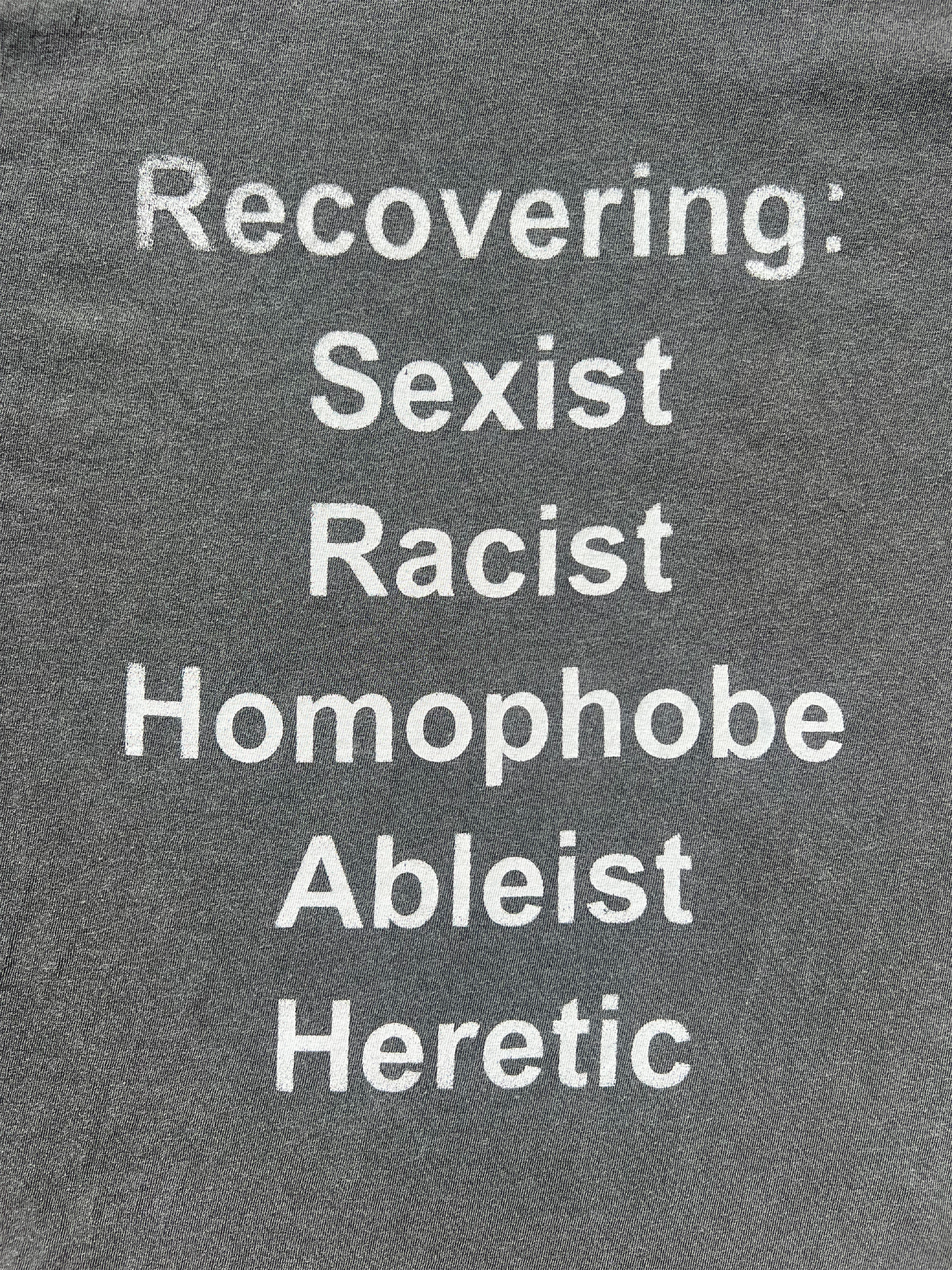 Recovering Racist Tee (XL)